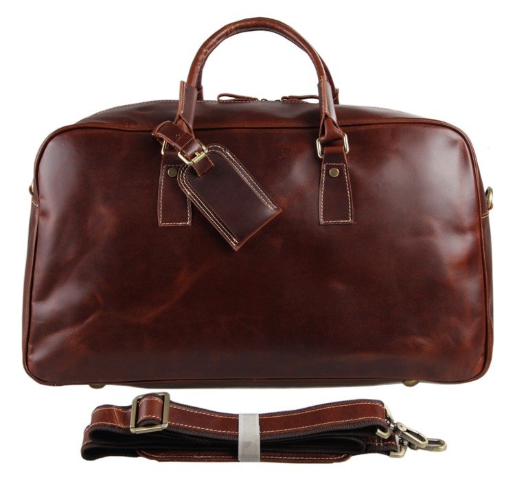 

Кожаная дорожная сумка мужская Vintage 51х30,5х23 см (sum0012825) Коричневый