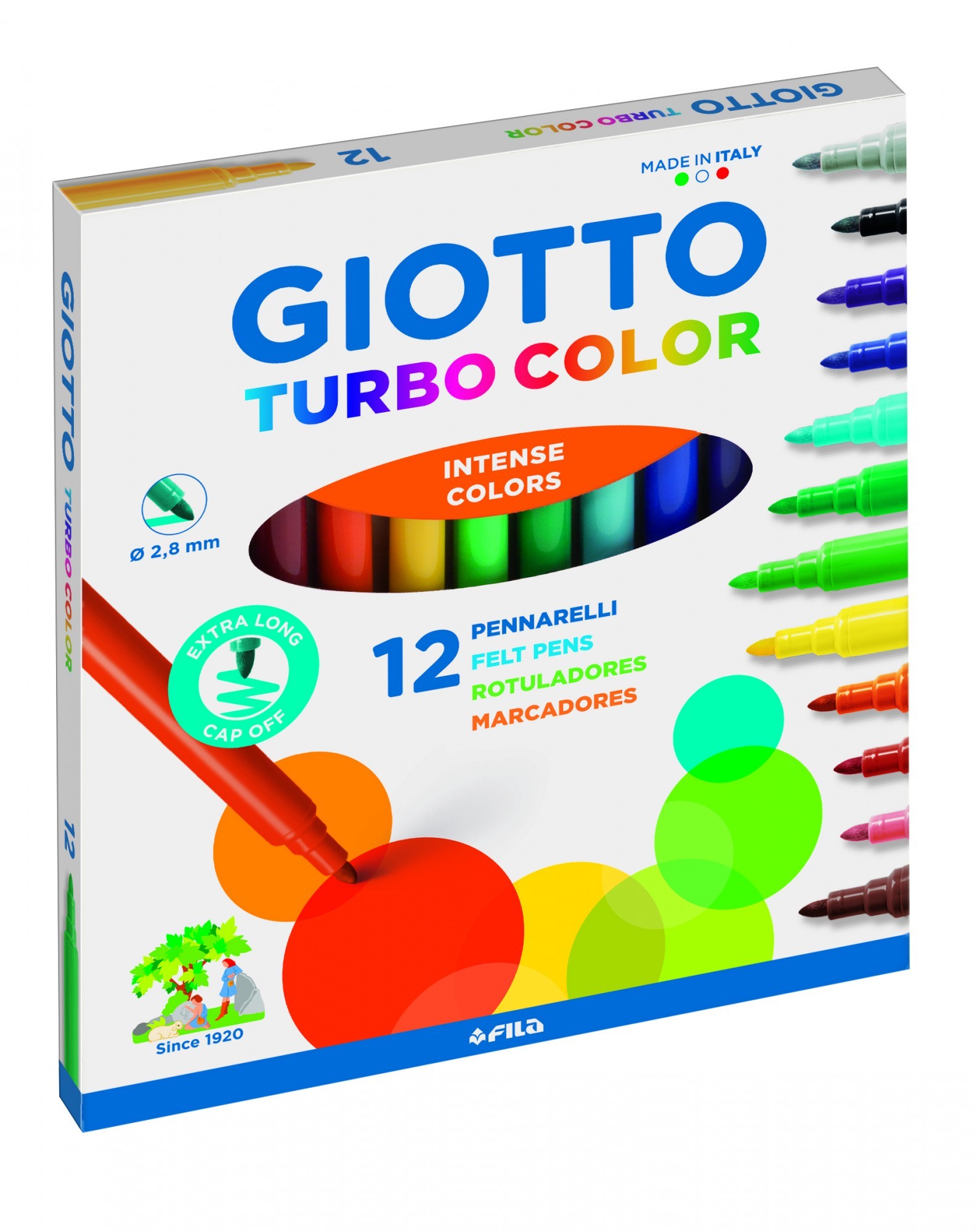 

Фломастеры Giotto Turbo Color 12 шт 416000