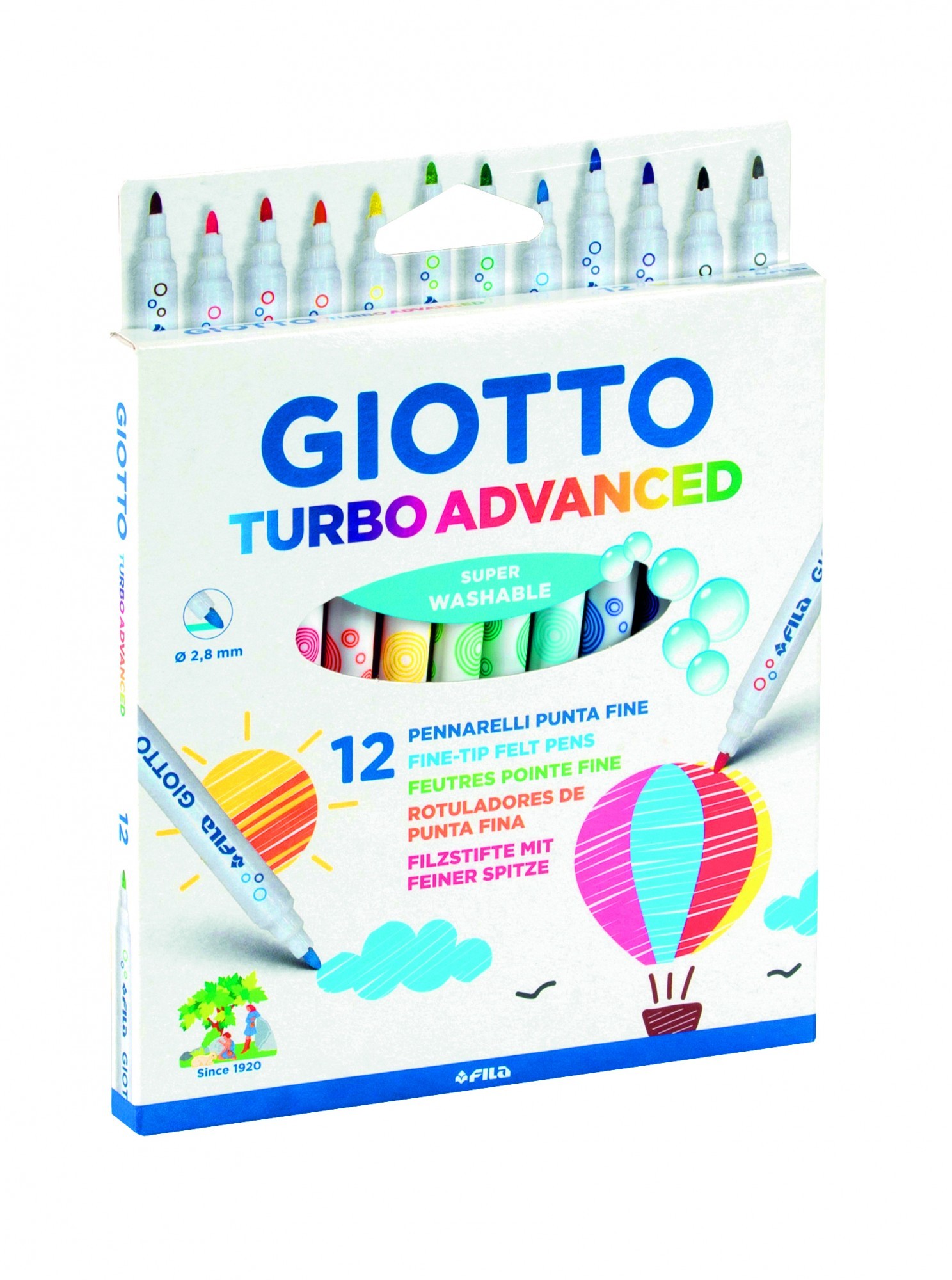 

Фломастеры Giotto Turbo Advanced 12 шт 426000