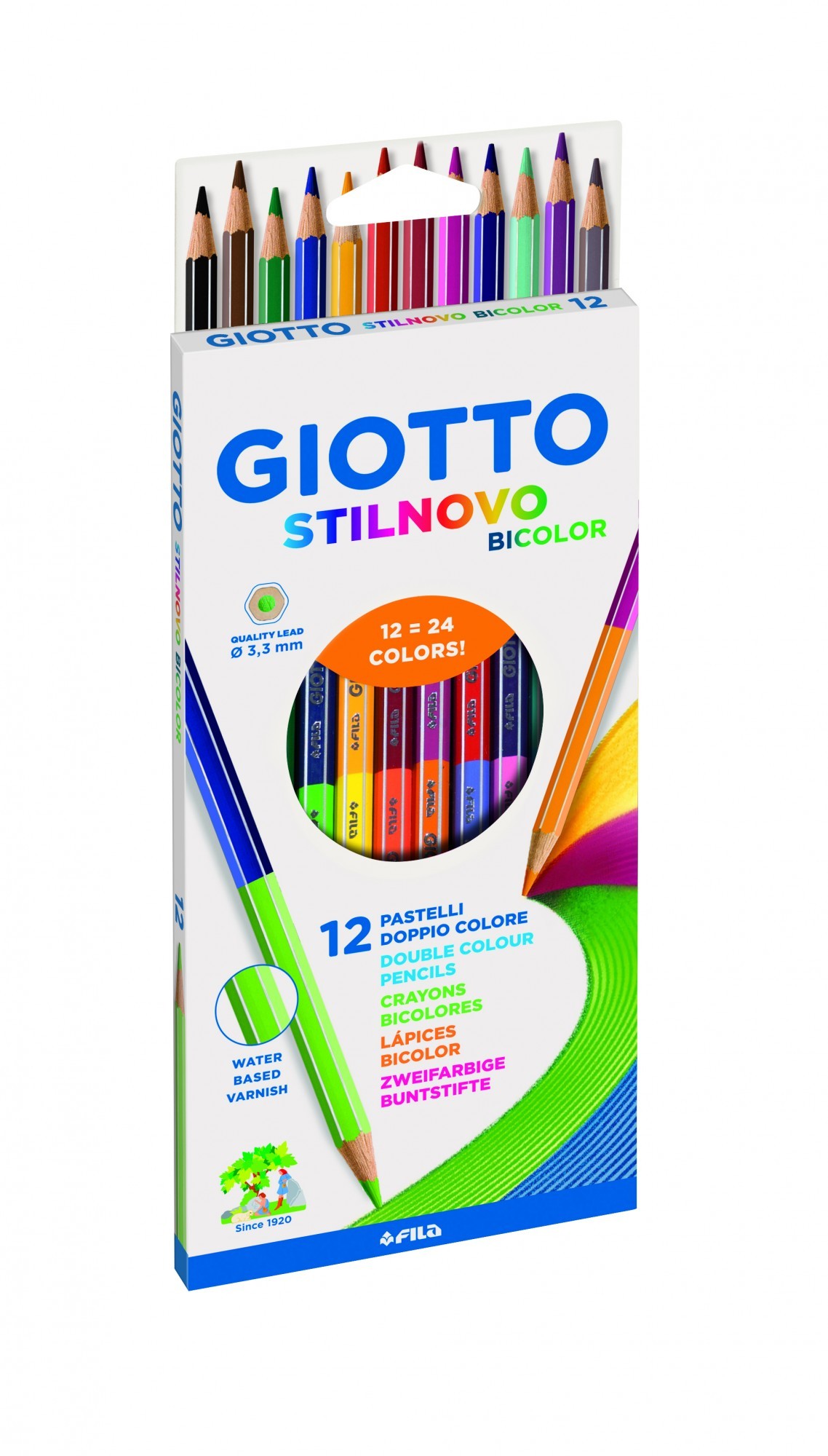 

Набор двусторонних цветных карандашей Giotto Stilnovo Bicolor 12 шт 25690000