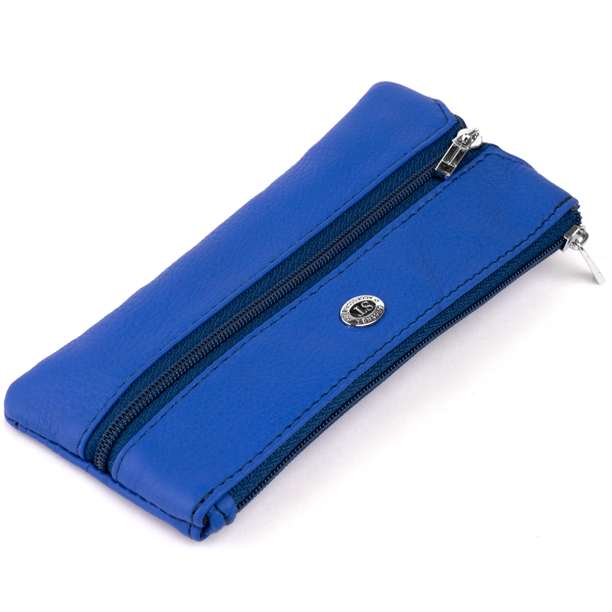 

Кожаный кошелек-ключница женский ST Leather 15,5х7х0,5 см Бордовый