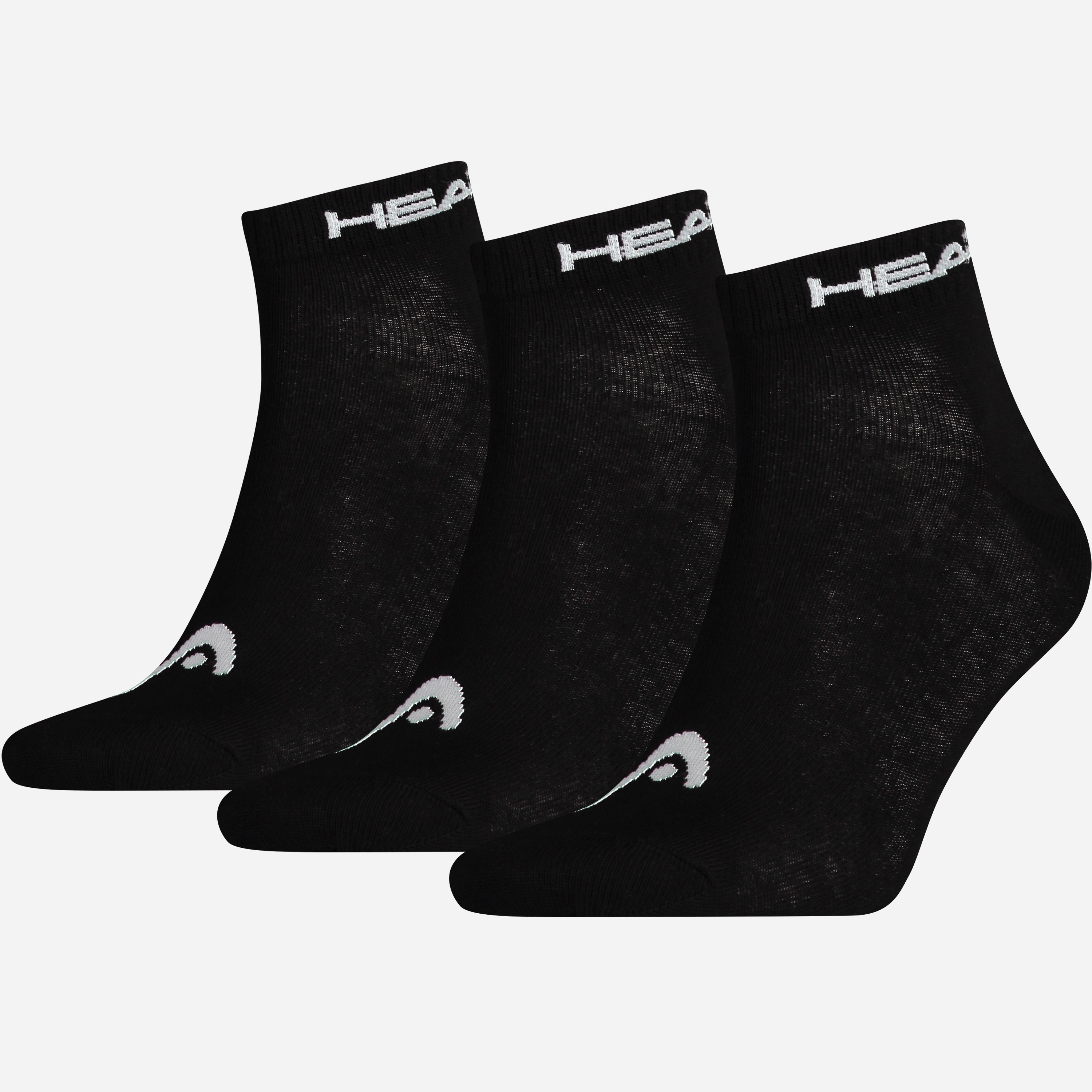 

Набор носков HEAD Quarter 3P Unisex 761011001-200 43-46 р 3 пары Черный