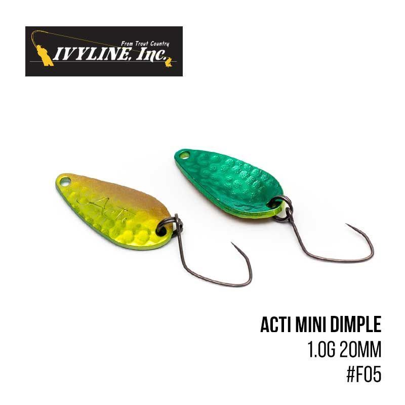 

Блесна Ivyline Acti Mini Dimple 1.0g 20mm (F05)