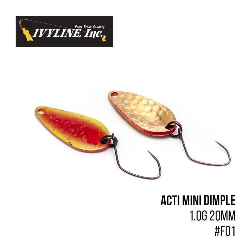 

Блесна Ivyline Acti Mini Dimple 1.0g 20mm (F01)