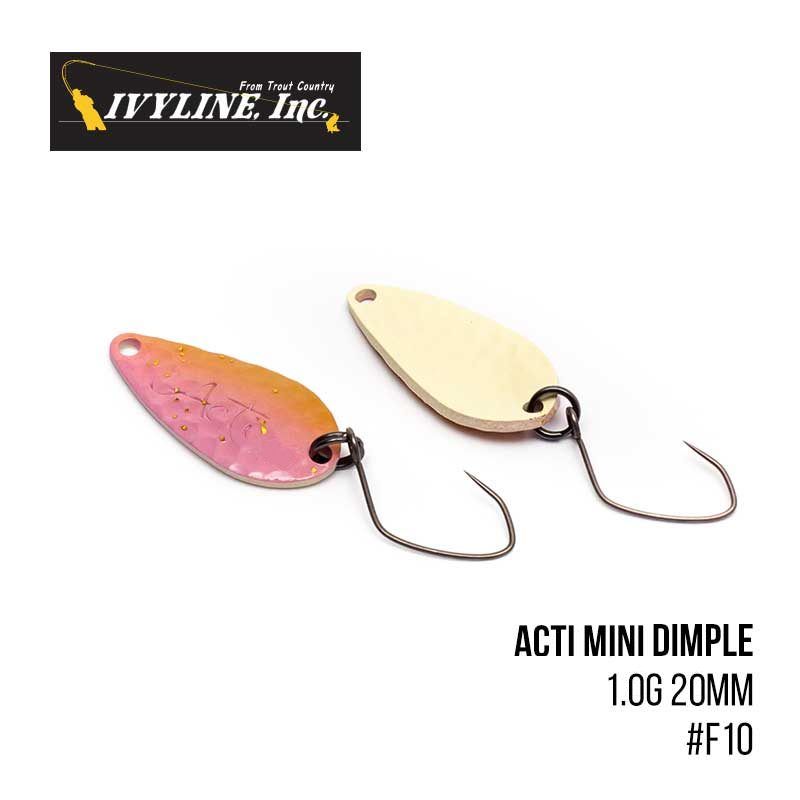 

Блесна Ivyline Acti Mini Dimple 1.0g 20mm (F10)