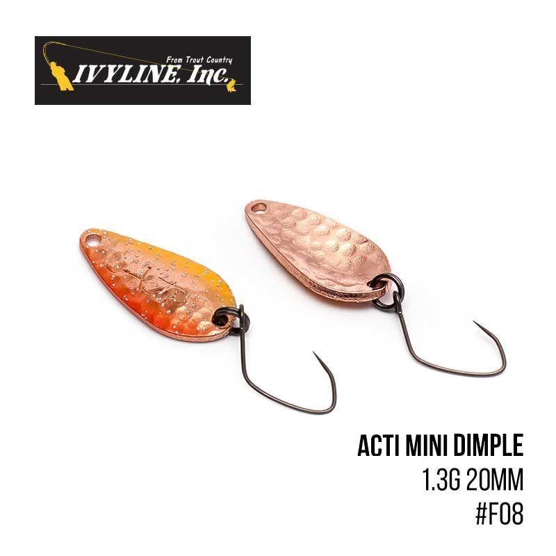 

Блесна Ivyline Acti Mini Dimple 1.3g 20mm (F08)