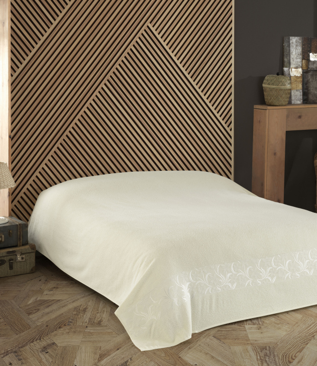 

Махровая простынь Пике Gold Soft Life Daisy 160*220 см кремовый (ts-02761)