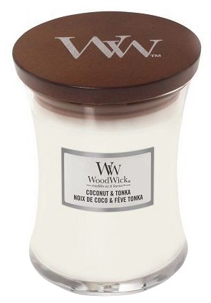 

Ароматична свіча WoodWick Medium Coconut Tonka 275 г