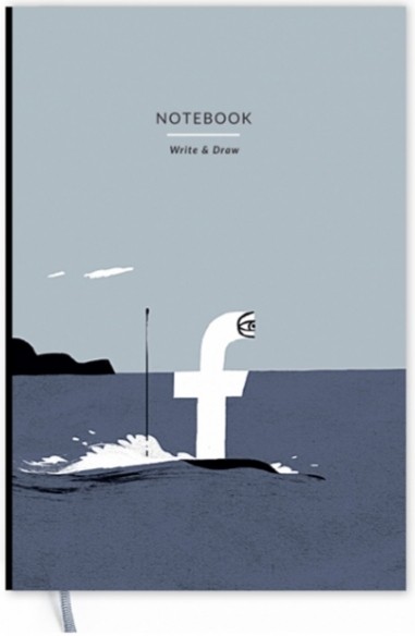 

Блокнот Gifty Write & Draw Facebook A5 13 х 19 см