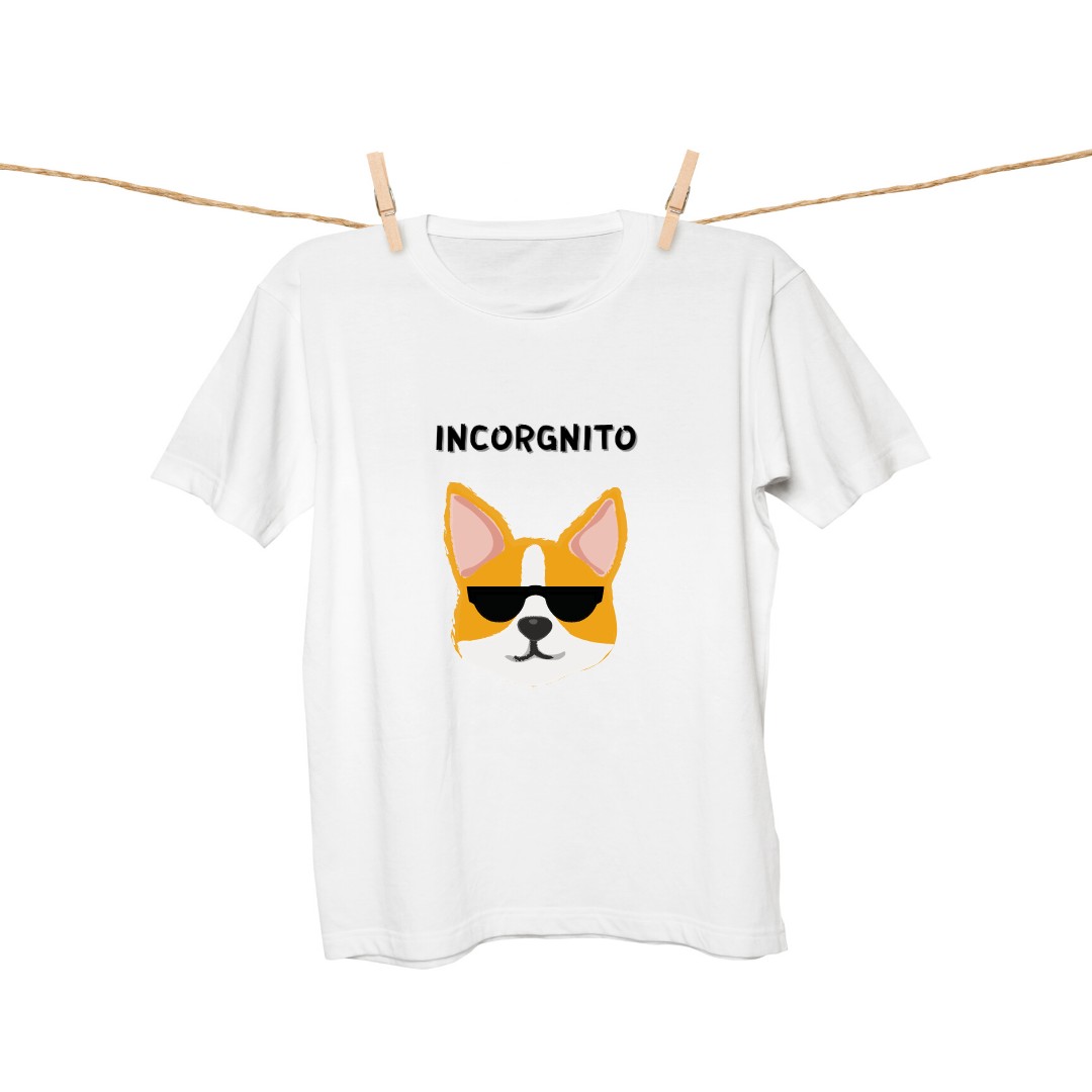 

Футболка женская с корги Incorgnito CORGINUTI белая размер XL