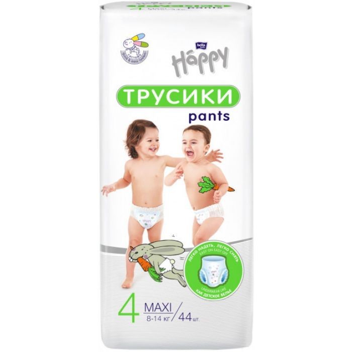 

Подгузники-трусики детские Bella Baby Happy 4 Maxi (8-14 кг), 44 шт