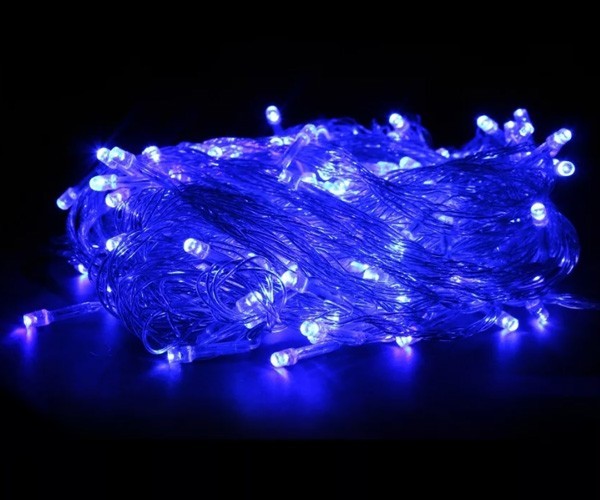 

Гирлянда 300LED (RD-7144) 20 метров, провод белый, синие лампочки VIALED