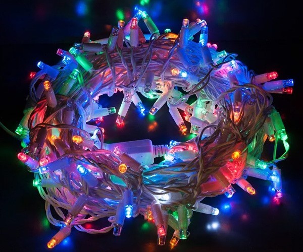 

Гирлянда 200LED (RD-7130) 18 метров, провод чёрный, синие лампочки VIALED