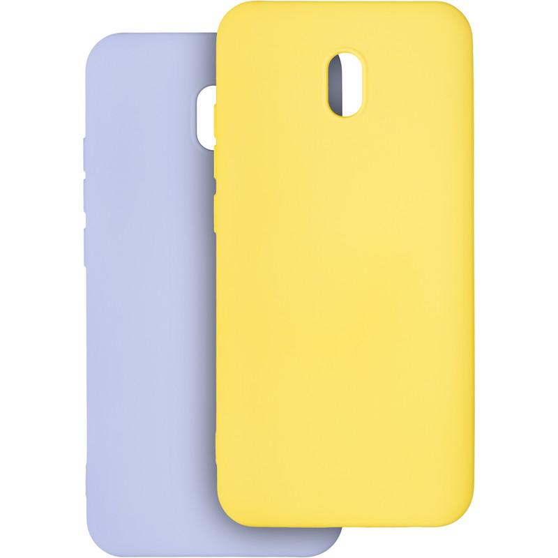 

Чехол-накладка Krazi Lot Full Soft Case для Xiaomi Redmi 8a (комплект 2 штуки) Purple˽ Yellow