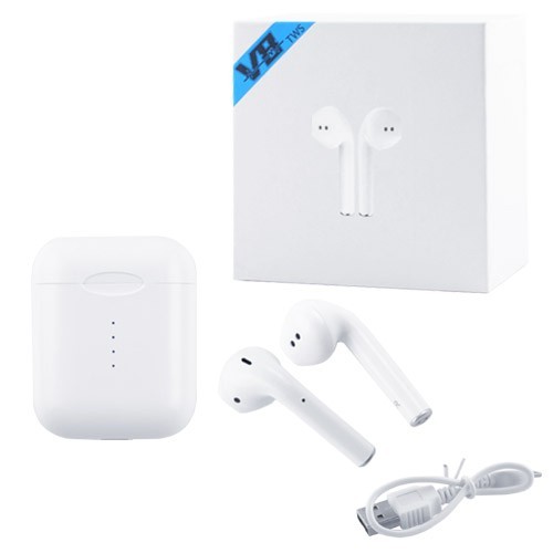 

Беспроводные Bluetooth наушники HBQ V8 TWS Bluetooth 5.0 white c кейсом