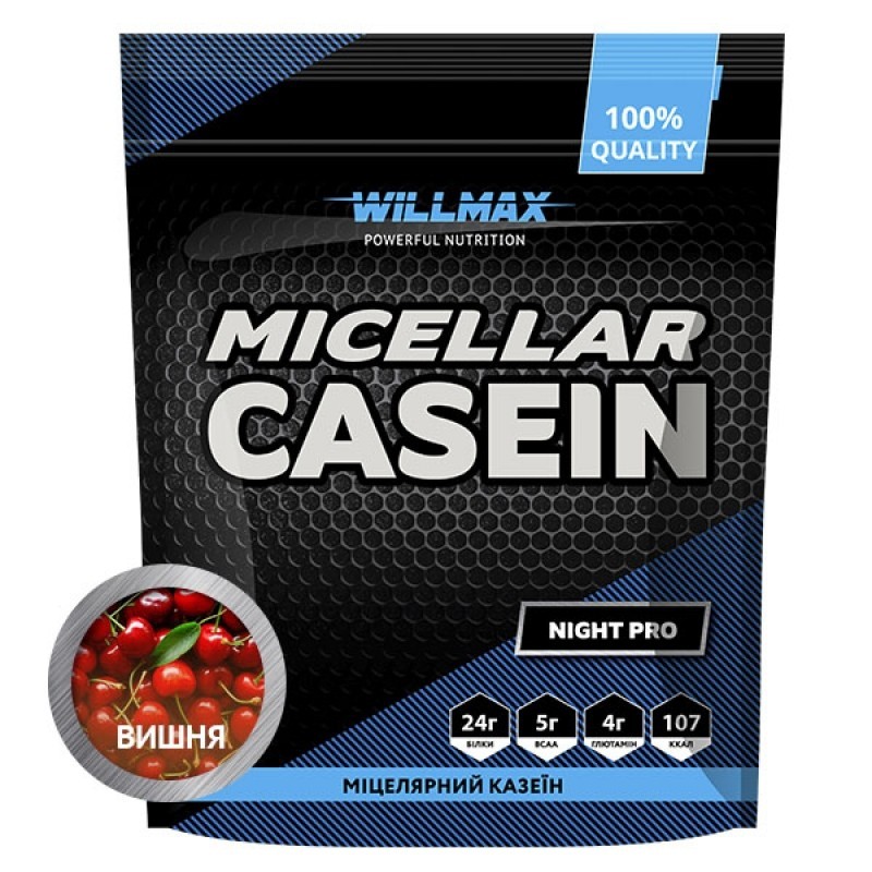 

Протеин мицеллярный казеин Вилмакс / Willmax Micellar Casein 80% 900 г вишня