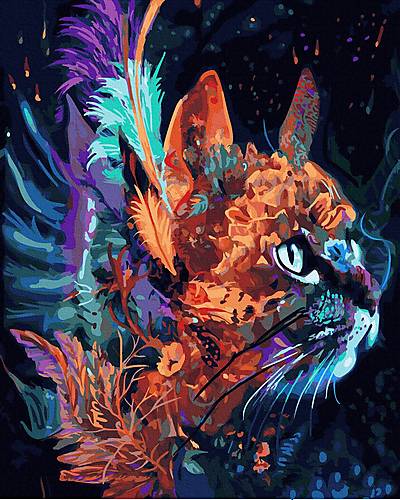

Картина по номерам "Тайна кошки" Rainbow Art (GX40317)