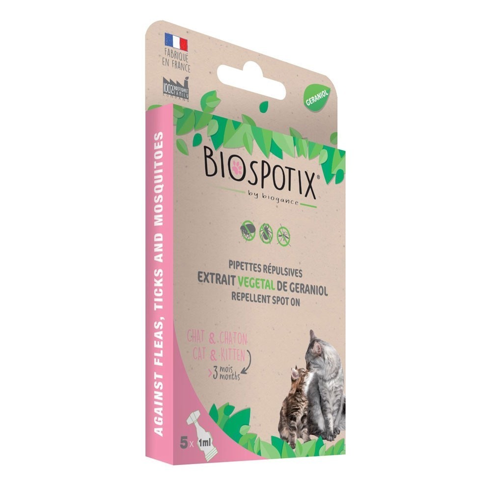 

BIOSPOTIX cat spot on Протипаразитний біо спот-он для котів (1мл х 5)