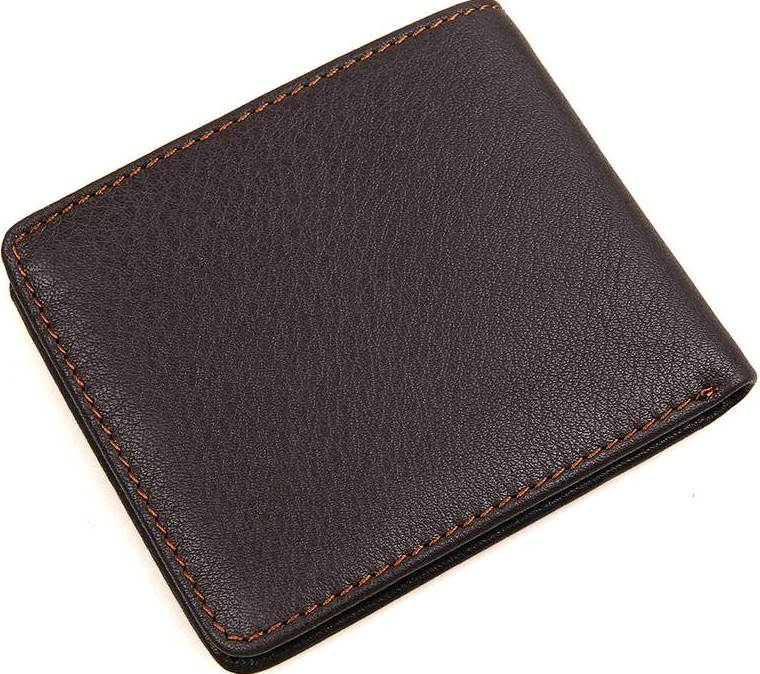

Кожаный кошелек мужской Vintage 9,5х11 см Коричневый