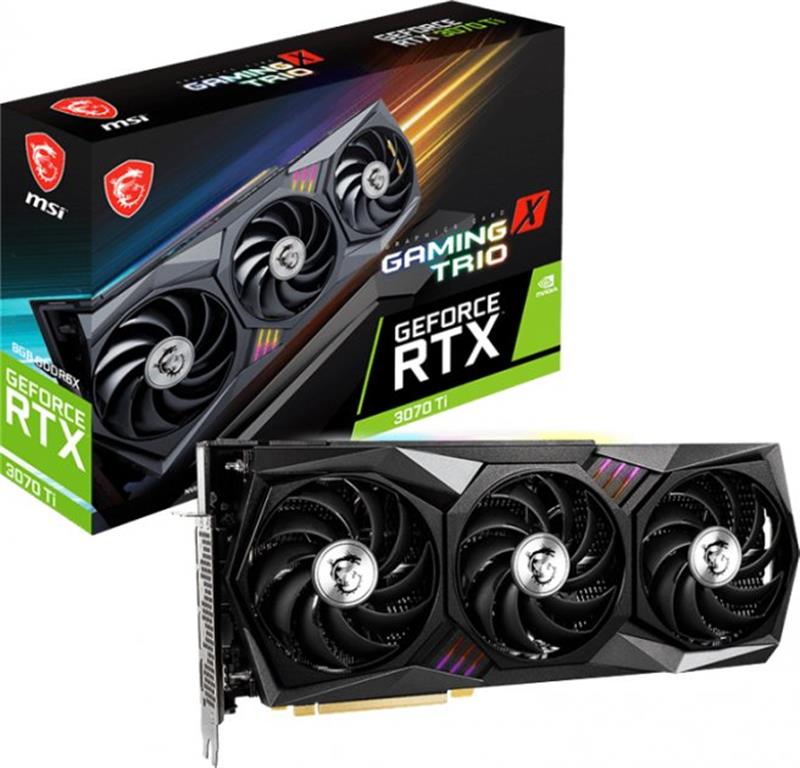 

Видеокарта GF RTX 3070 Ti 8GB GDDR6 Gaming X Trio MSI (GeForce RTX 3070 Ti GAMING X TRIO 8G)