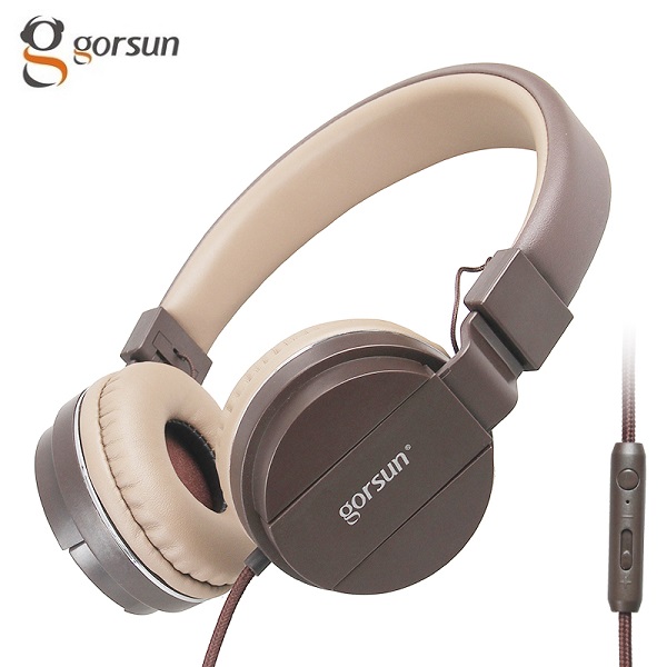 

Наушники проводные Gorsun GS-779 с микрофоном Кофейный