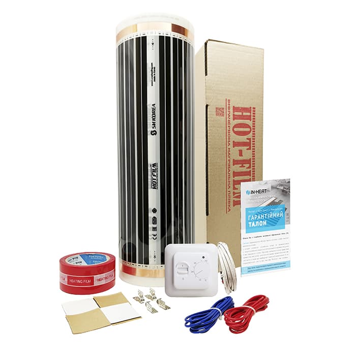 

Пленка нагревательная Korea Heating комплект 3 м2 / 660 Вт / с механическим терморегулятором