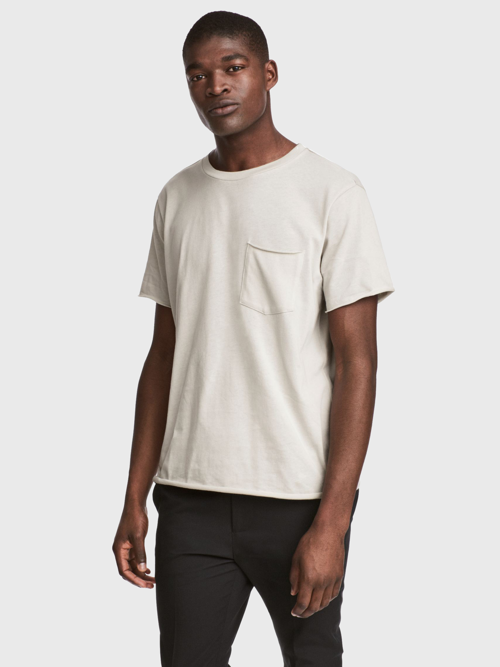 

Футболка H&M 1606-4814065 L Светло-серая