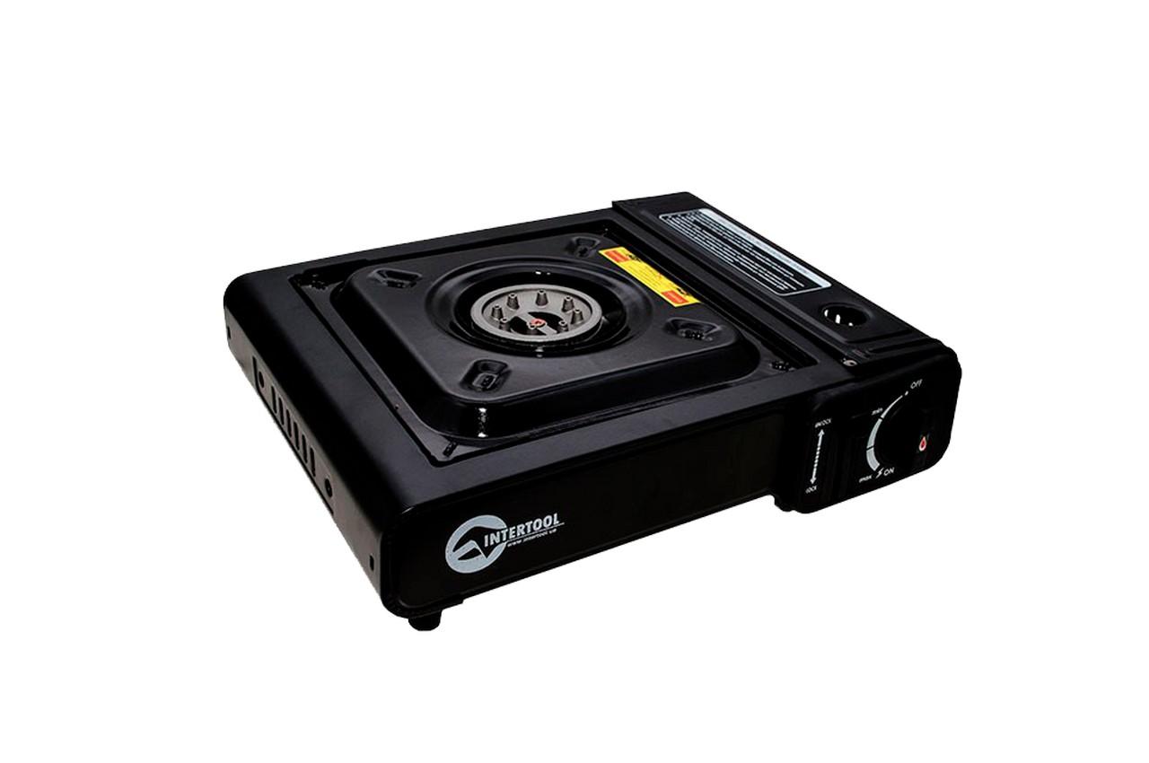 

Плита газовая портативна Intertool 342 x 275 x 113 с адаптером (GS-0001) 42452