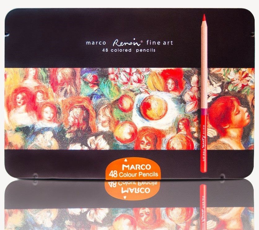 

Набор цветных карандашей Marco Renoir FineArt-48TN 48 цветов, в металлическом пенале