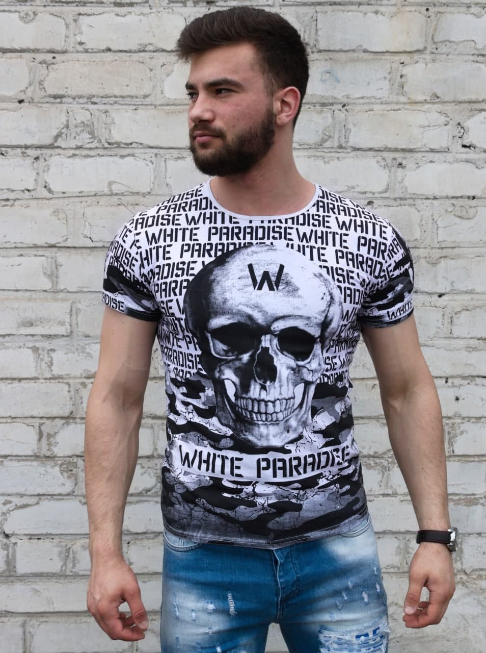 

Футболка White Paradise  белая 1829, Футболка White Paradise L белая 1829-L