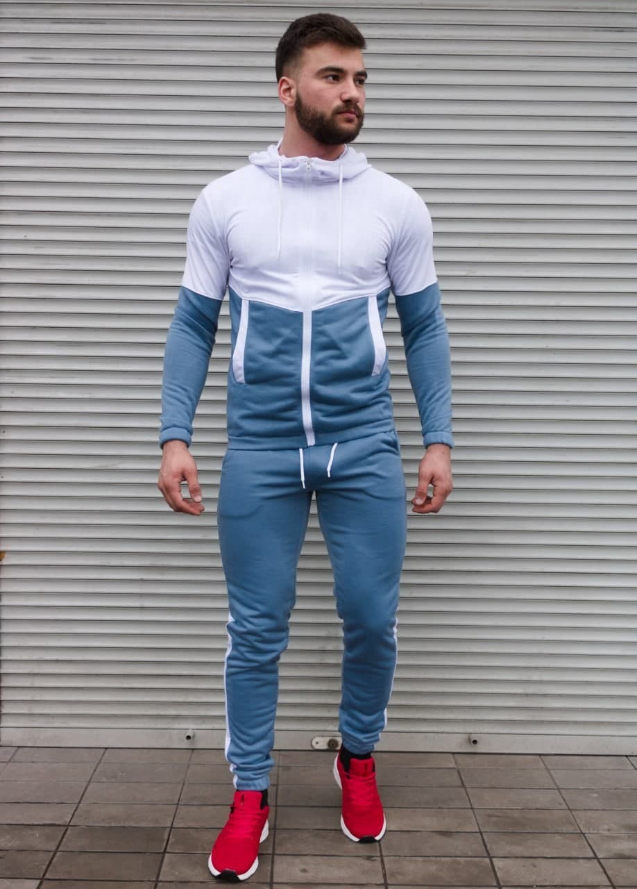 

Спортивный костюм R.A. Bicolor Blue & White 46 синий с белым 2007-46
