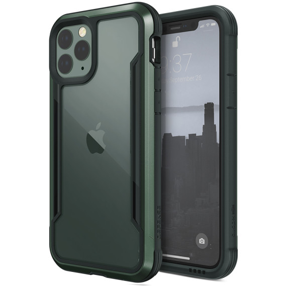 

Противоударный чехол с металическим бампером Defense Shield Series для Apple iPhone 11 Pro (5.8") (Зеленый)