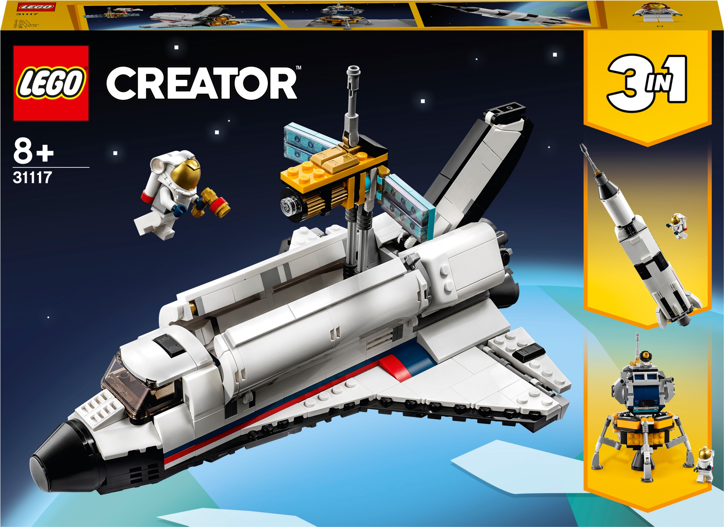 

Конструктор LEGO Creator Приключения на космическом шаттле 486 деталей (31117)