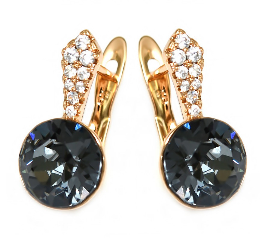 

Серьги с кристаллами Swarovski Xuping Позолота 18К 1.8 см хсс-242