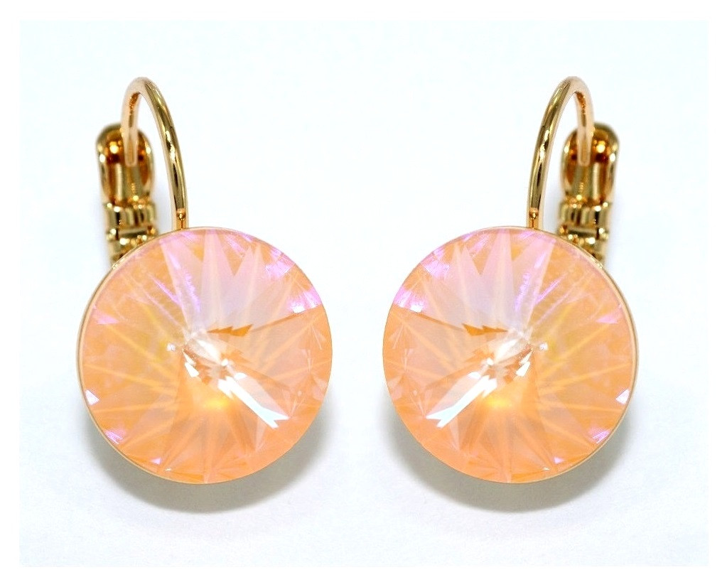 

Серьги с кристаллами Swarovski Xuping Медицинское золото Позолота 18К 1,9 см. хсс-073