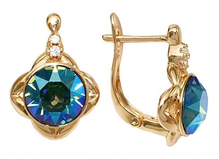 

Серьги с кристаллами Swarovski Xuping Позолота 18К 1.8 см хсс-016