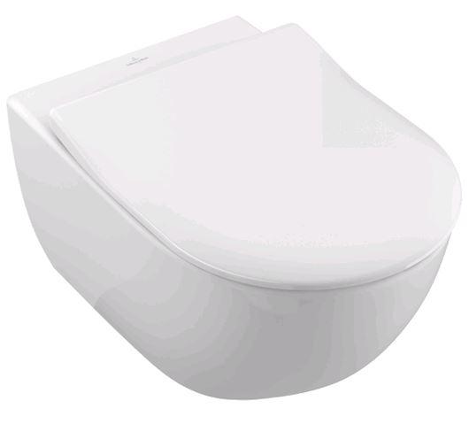 

Унитаз подвесной VILLEROY & BOCH с крышкой SlimSeat Subway 2.0 WC 5614R201 белый