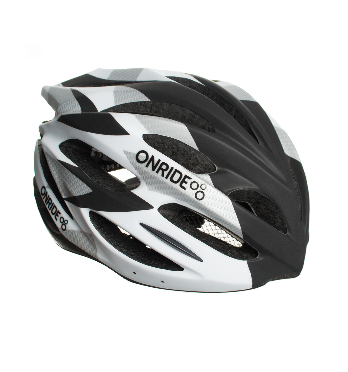 

Шолом велосипедний ONRIDE Grip M 55-58 Білий з чорним (69078900012)