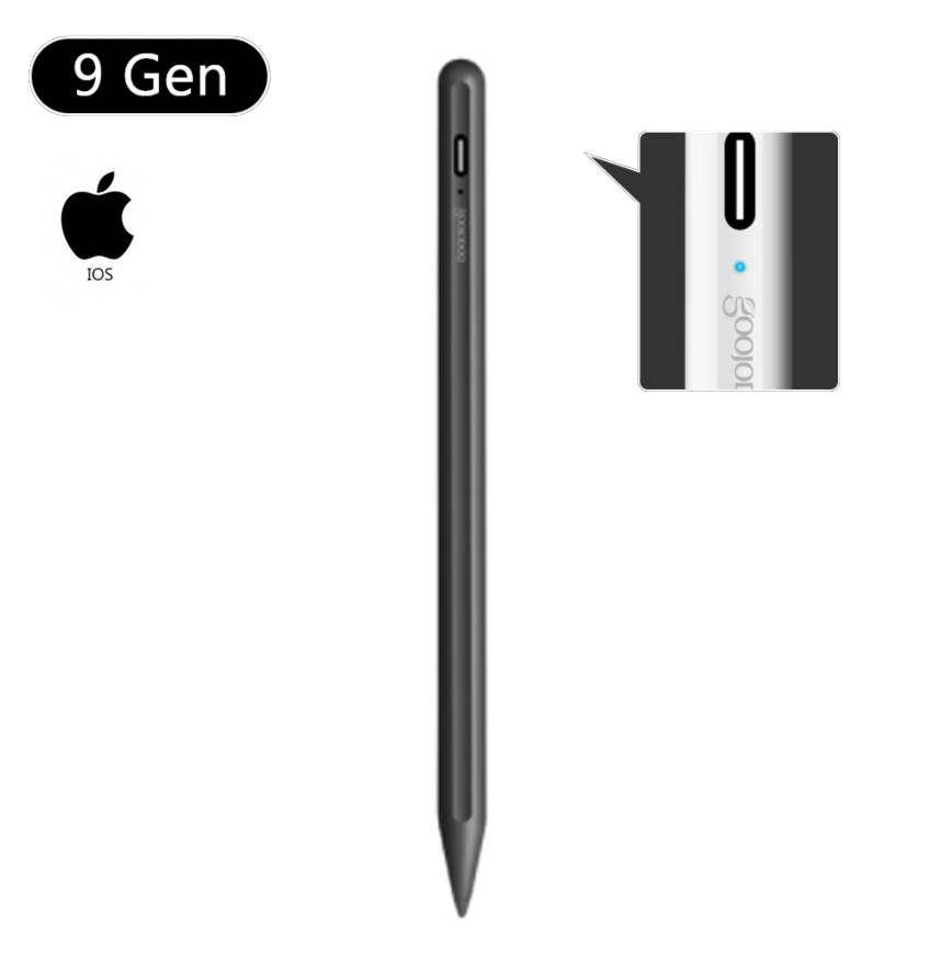 Стилус для планшета Apple iPad 2018-2021 Goojodoq 9 Gen Magnetic Type-C ...