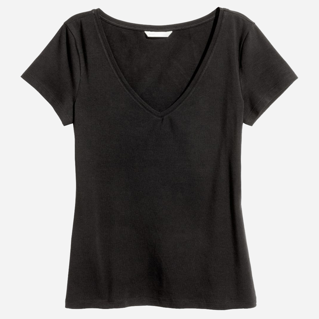 

Футболка H&M 0767862-0  Черная, Футболка H&M 0767862-0 XXS Черная