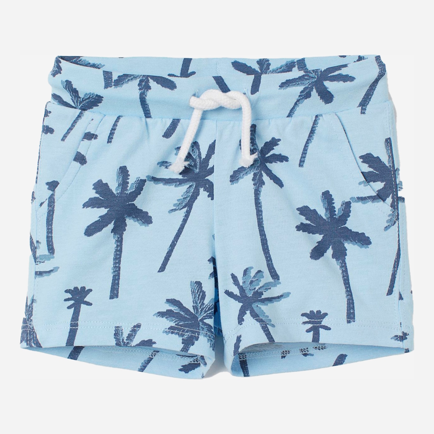 

Шорты H&M 1603-8246461 68 см Голубые пальмы