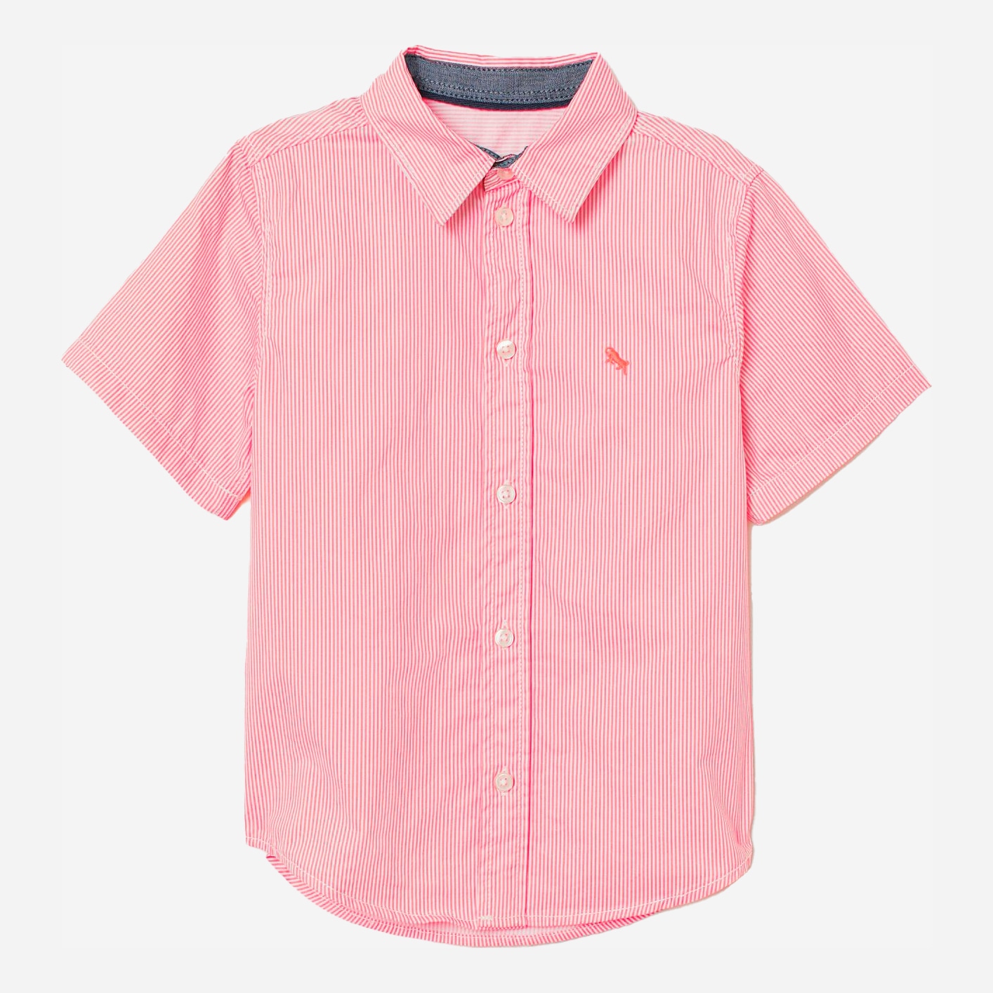 

Рубашка H&M 2204-8661192 104 см Коралловый/Полоска