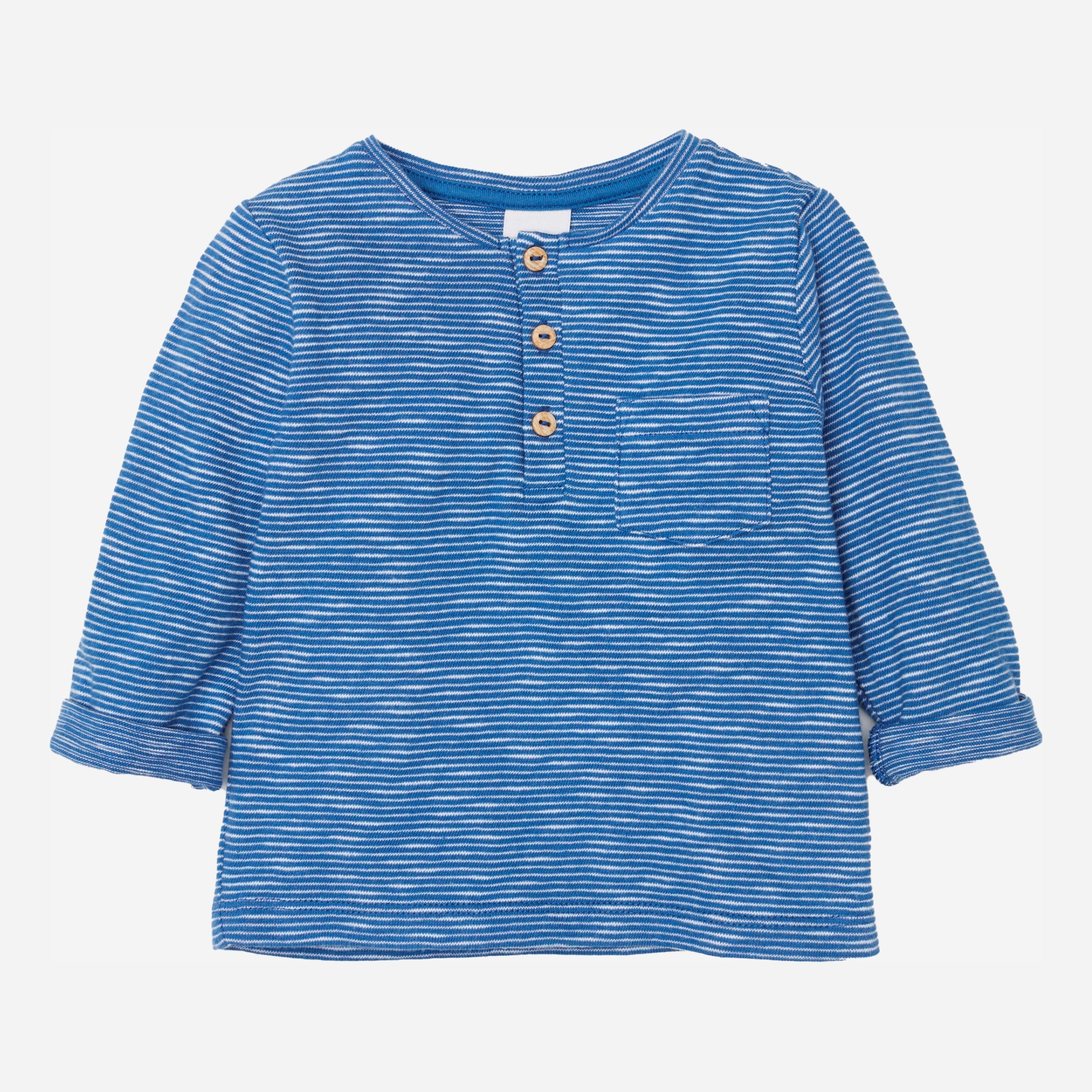 

Футболка с длинными рукавами H&M 6139667 104 см Синий/Полоска