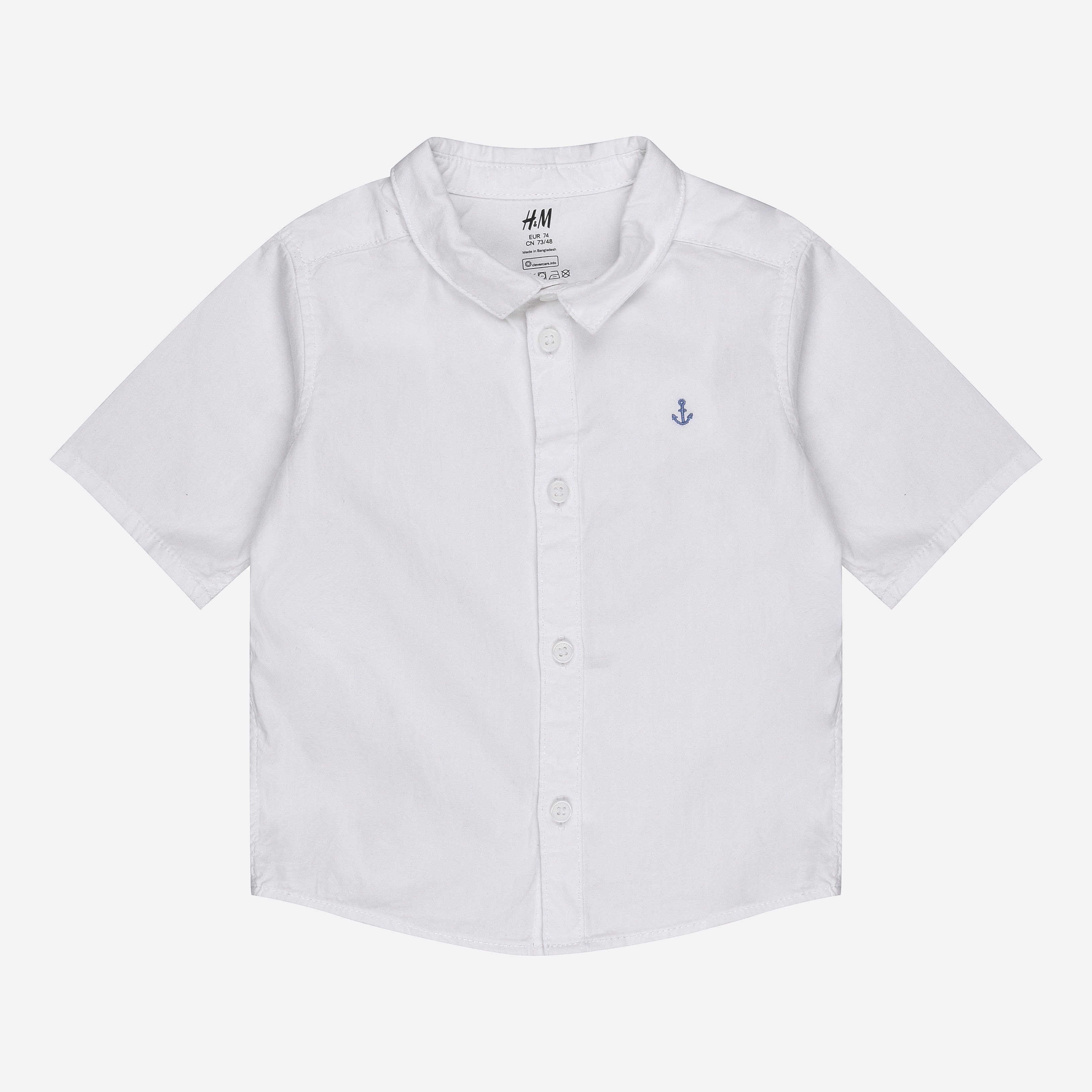

Рубашка H&M 6934899 92 см Белая (hm00290011319)