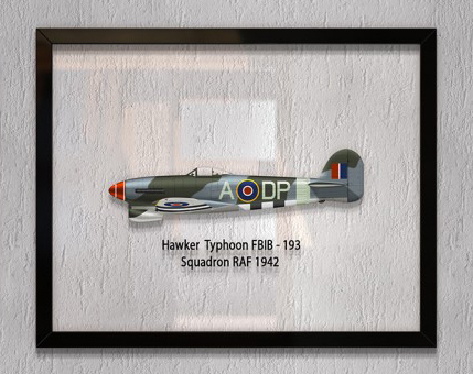 

Принт на стекле Artel «Истребитель Hawker Typhoon 193 Эскадрилья 1942 год» 46 x 36см