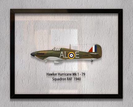 

Принт на стекле Artel «Истребитель Hawker Hurricane Mk 1 79 Эскадрилья 1940 год» 50 x 40см