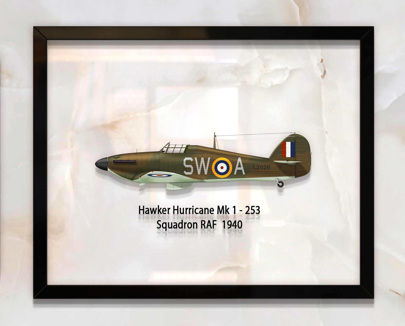 

Принт на стекле Artel «Истребитель Hawker Hurricane Mk 1 253 Эскадрилья 1940 год» 46 x 36см