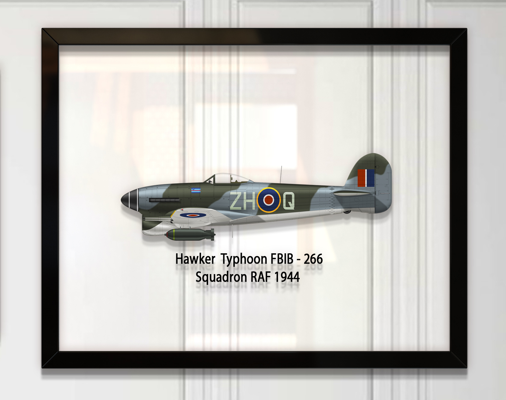 

Принт на стекле Artel «Истребитель Hawker Typhoon 266 Эскадрилья 1944 год» 50 x 40см