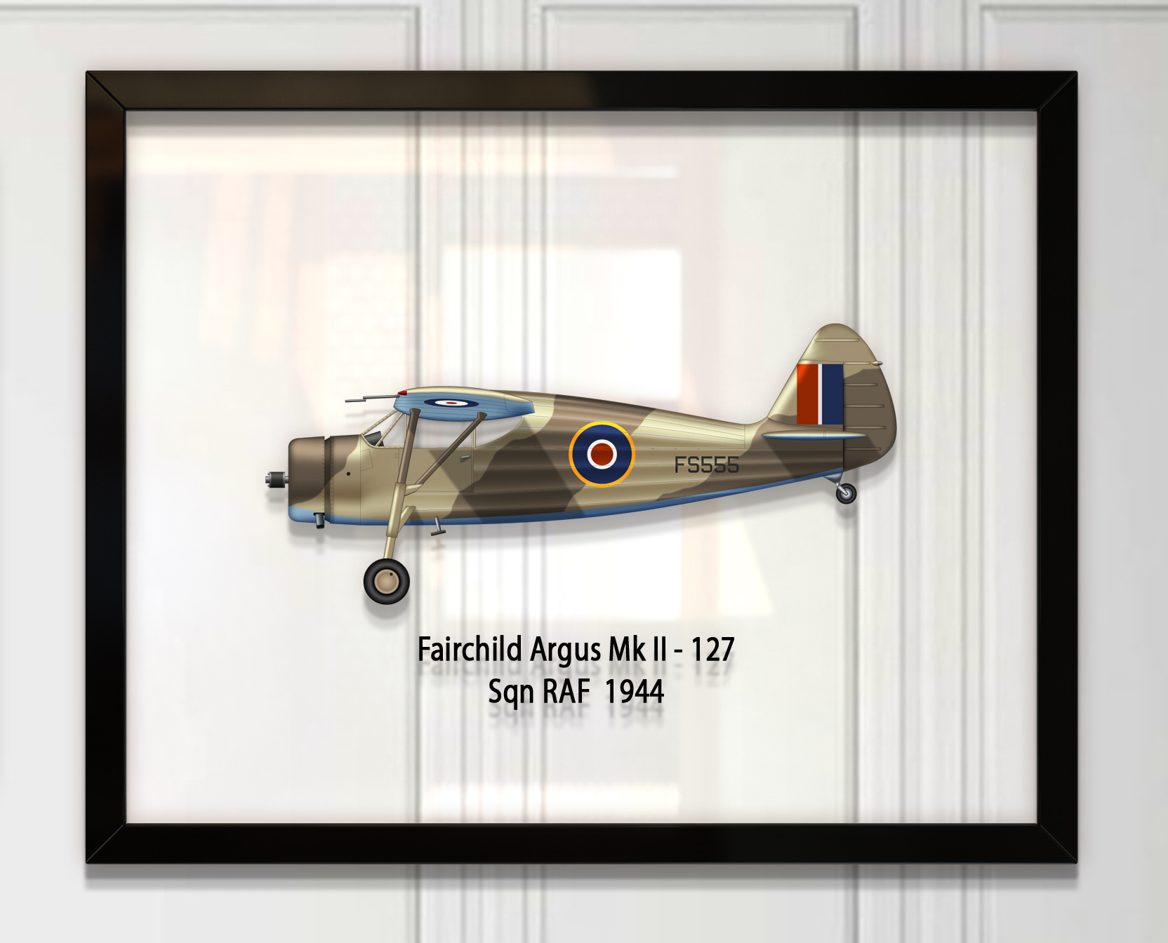 

Принт на стекле Artel «Самолет Fairchild 24 Argus Mk II 127 Эскадрилья 1944 год» 61 x 46см