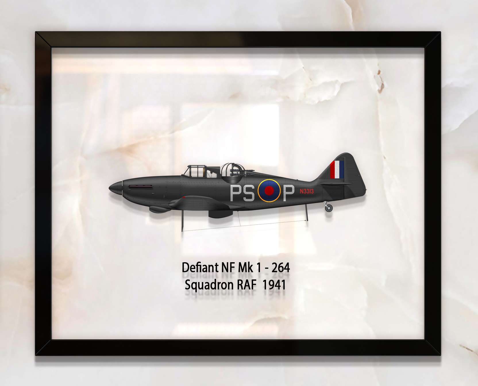 

Принт на стекле Artel «Самолет Boulton Paul Defiant Mk 1 264 Эскадрилья 1941 год» 36 x 28см